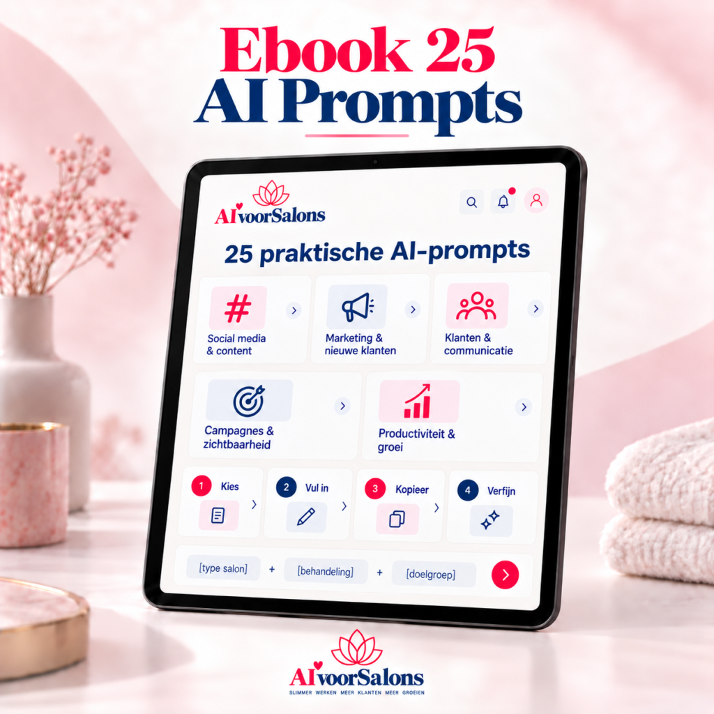 E-book – 25 AI-prompts voor Salons